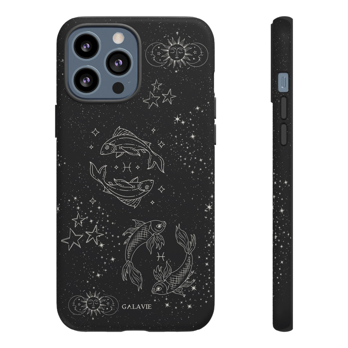 Pisces Zodiac Phone Case – Noir