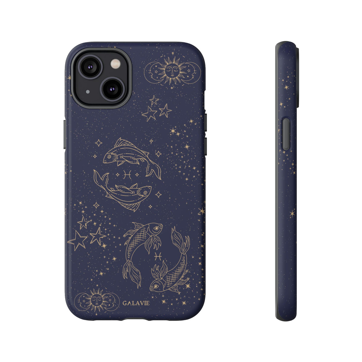 Pisces Zodiac Phone Case – Navy