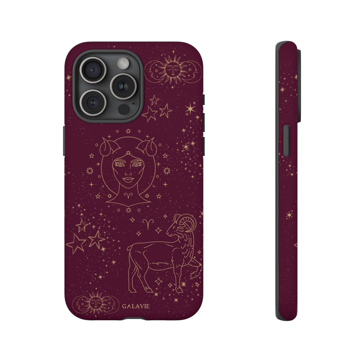 Aries Zodiac Phone Case – Merlot