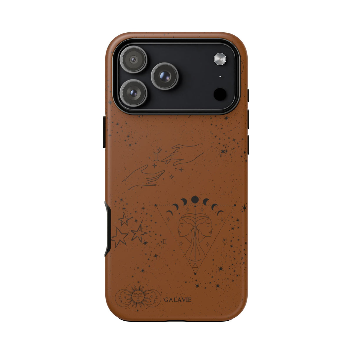 Gemini Zodiac Phone Case – Cognac