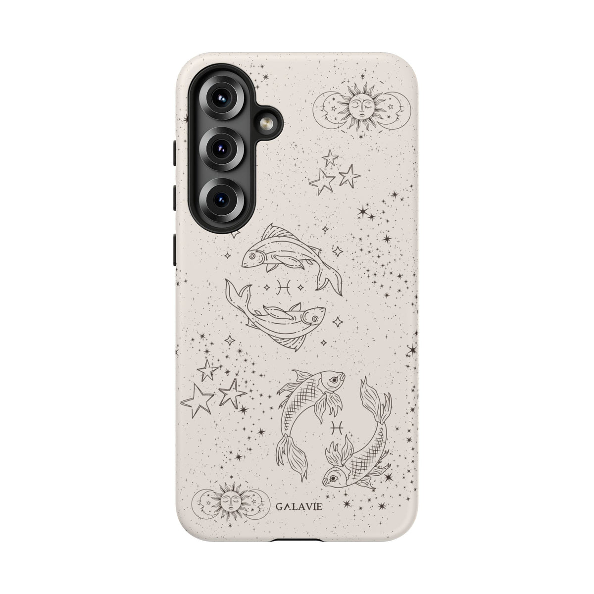 Pisces Zodiac Phone Case – Cream