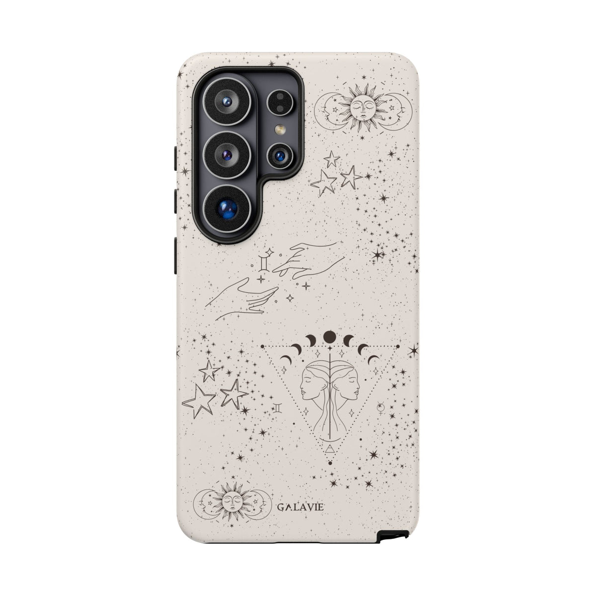 Gemini Zodiac Phone Case – Cream
