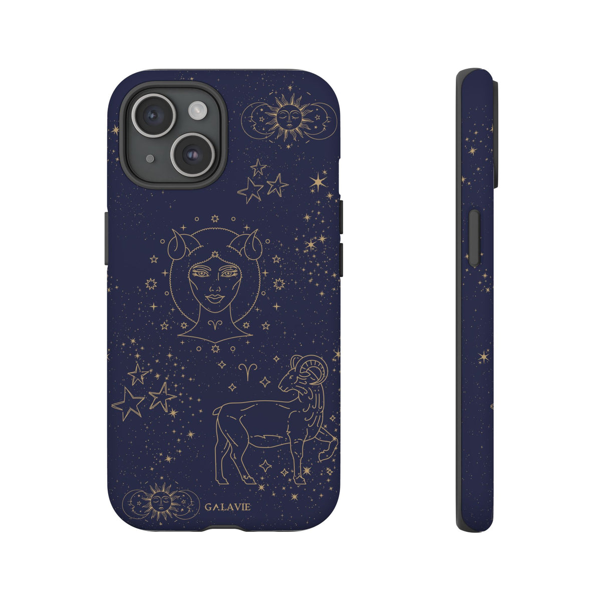 Aries Zodiac Phone Case – Navy