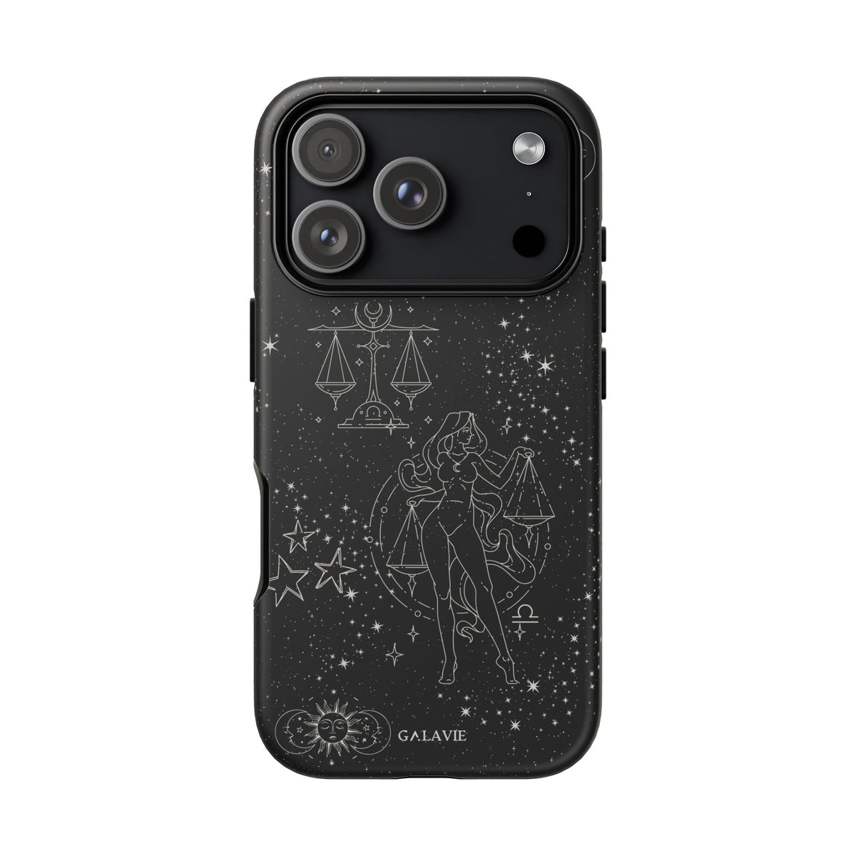 Libra Zodiac Phone Case – Noir