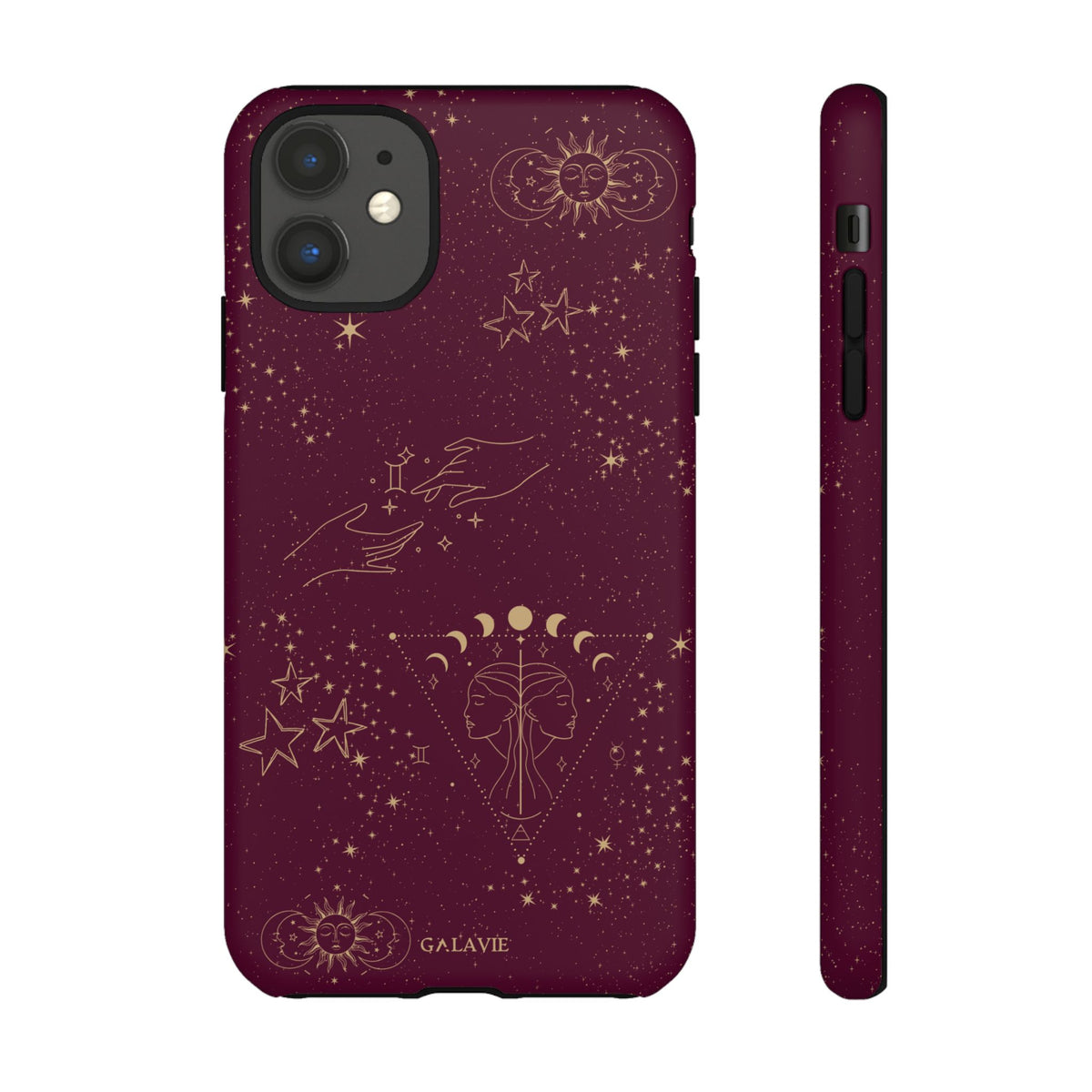 Gemini Zodiac Phone Case – Merlot