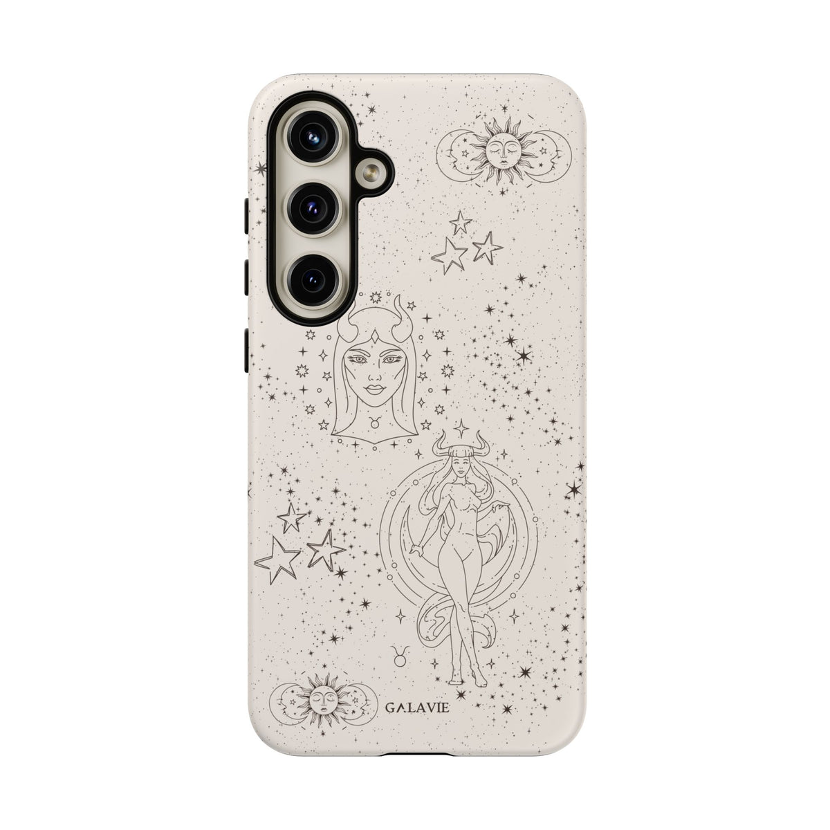 Taurus Zodiac Phone Case – Cream