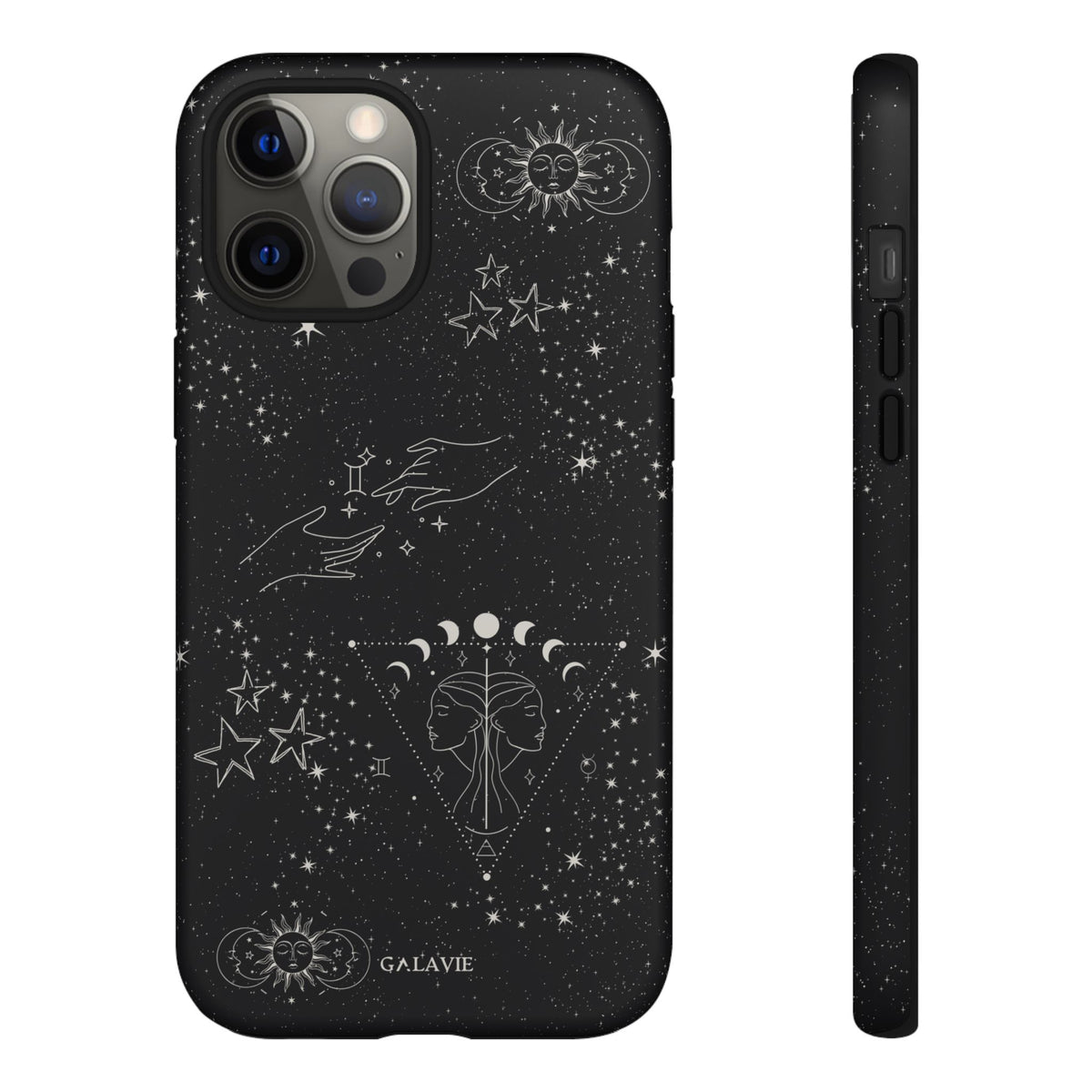 Gemini Zodiac Phone Case – Noir