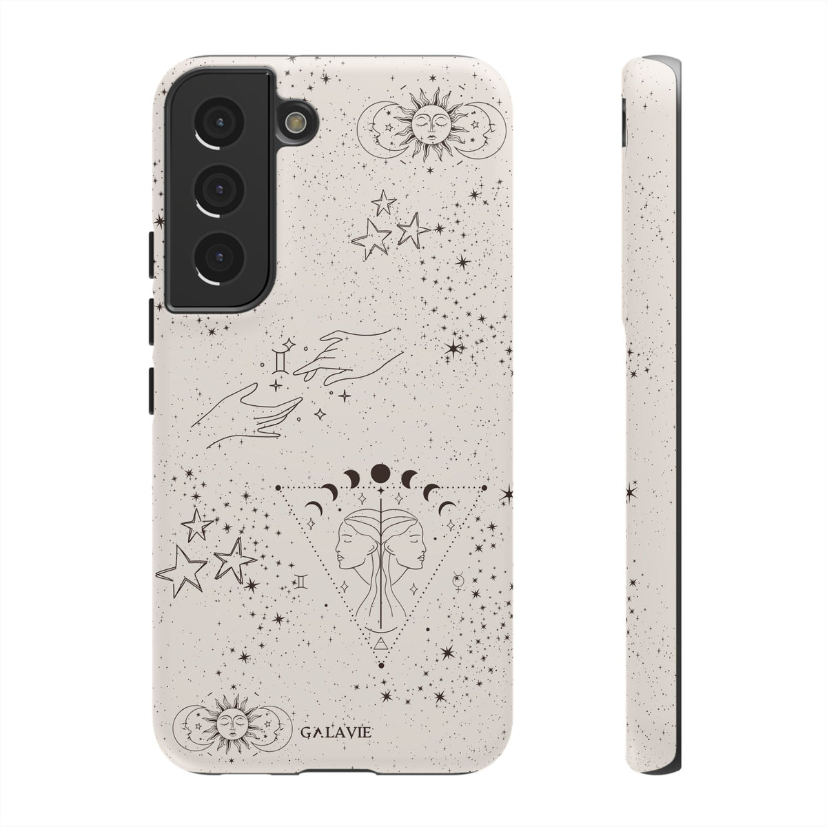 Gemini Zodiac Phone Case – Cream