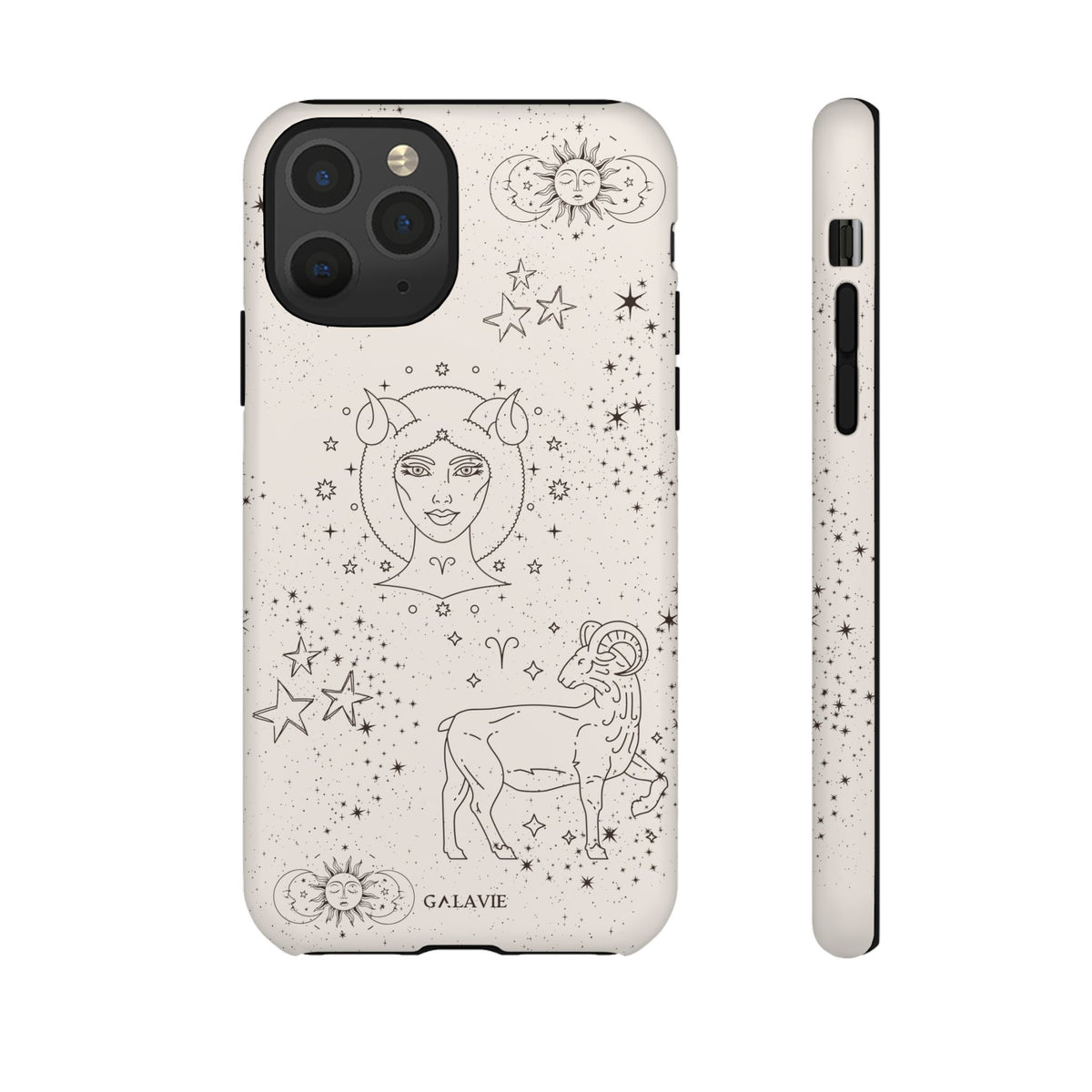 Aries Zodiac Phone Case – Cream