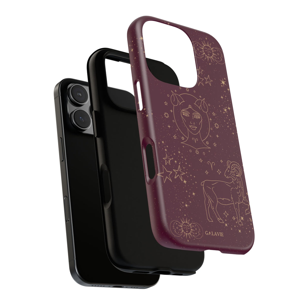 Aries Zodiac Phone Case – Merlot