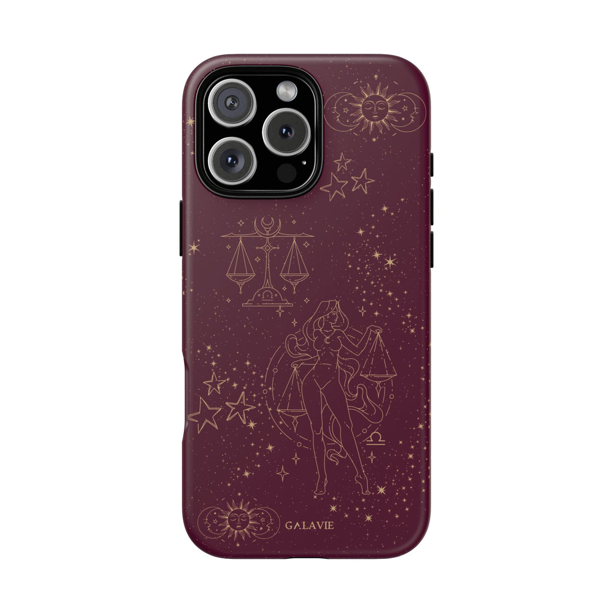 Libra Zodiac Phone Case – Merlot