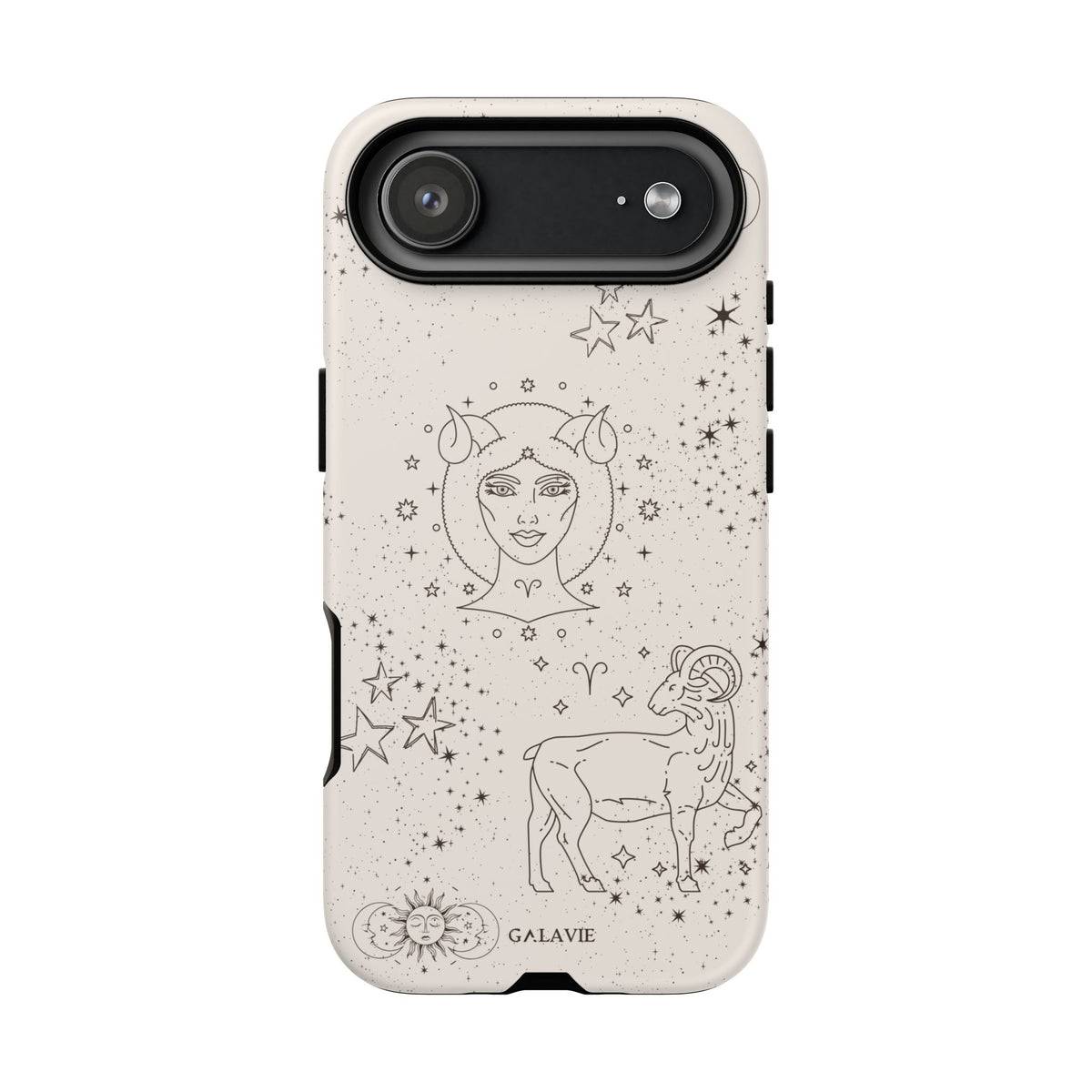 Aries Zodiac Phone Case – Cream
