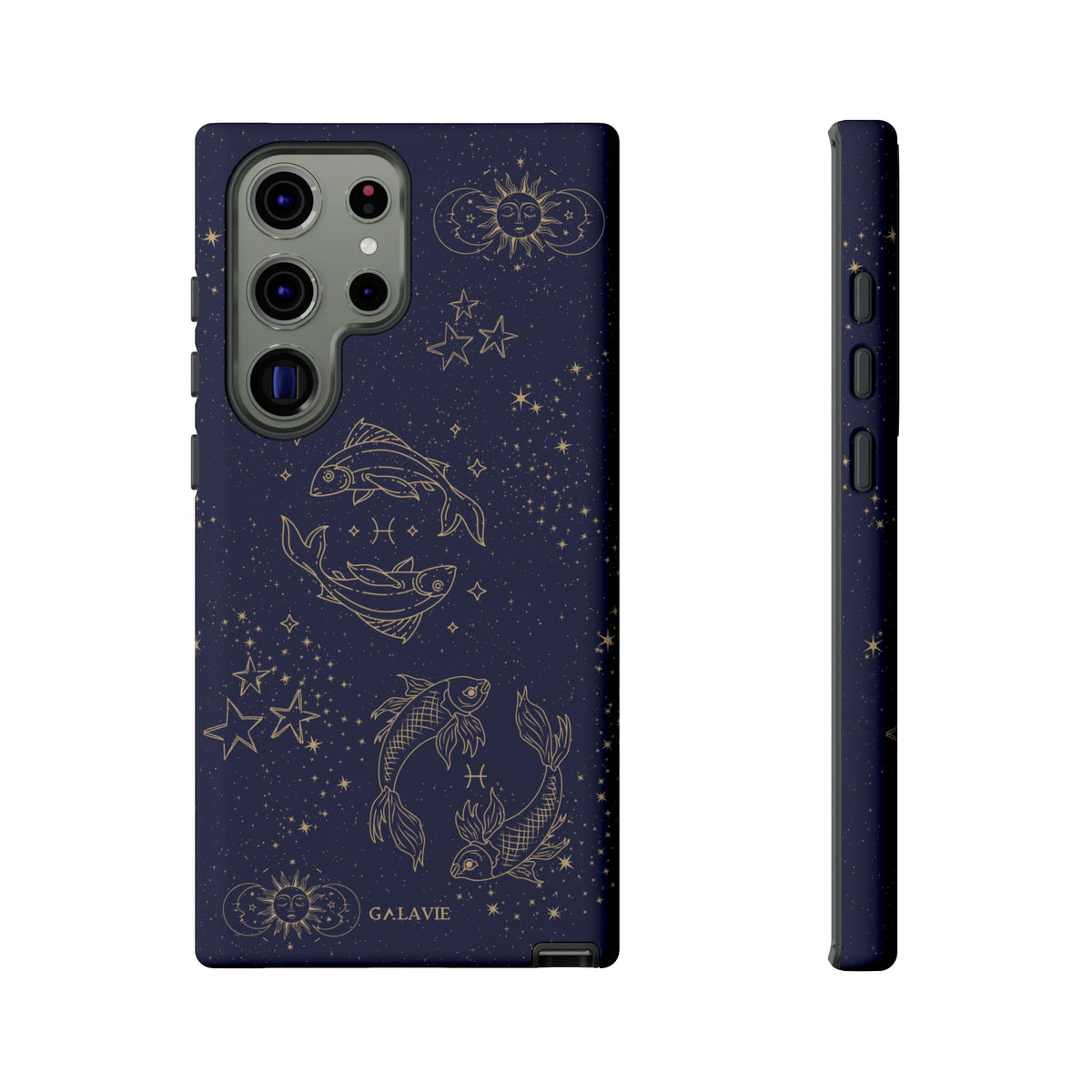 Pisces Zodiac Phone Case – Navy