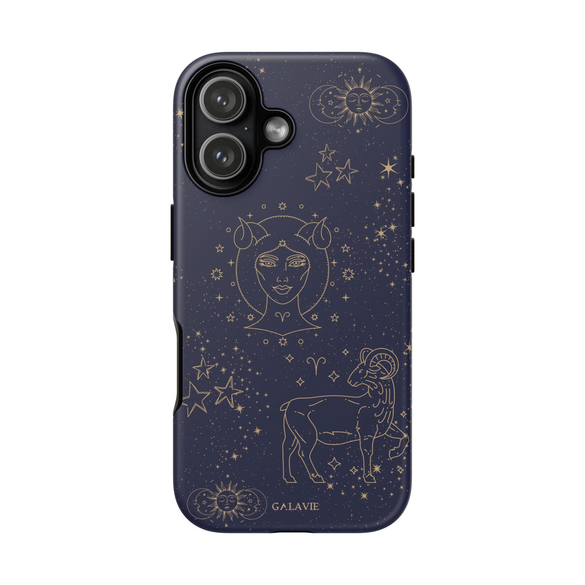 Aries Zodiac Phone Case – Navy