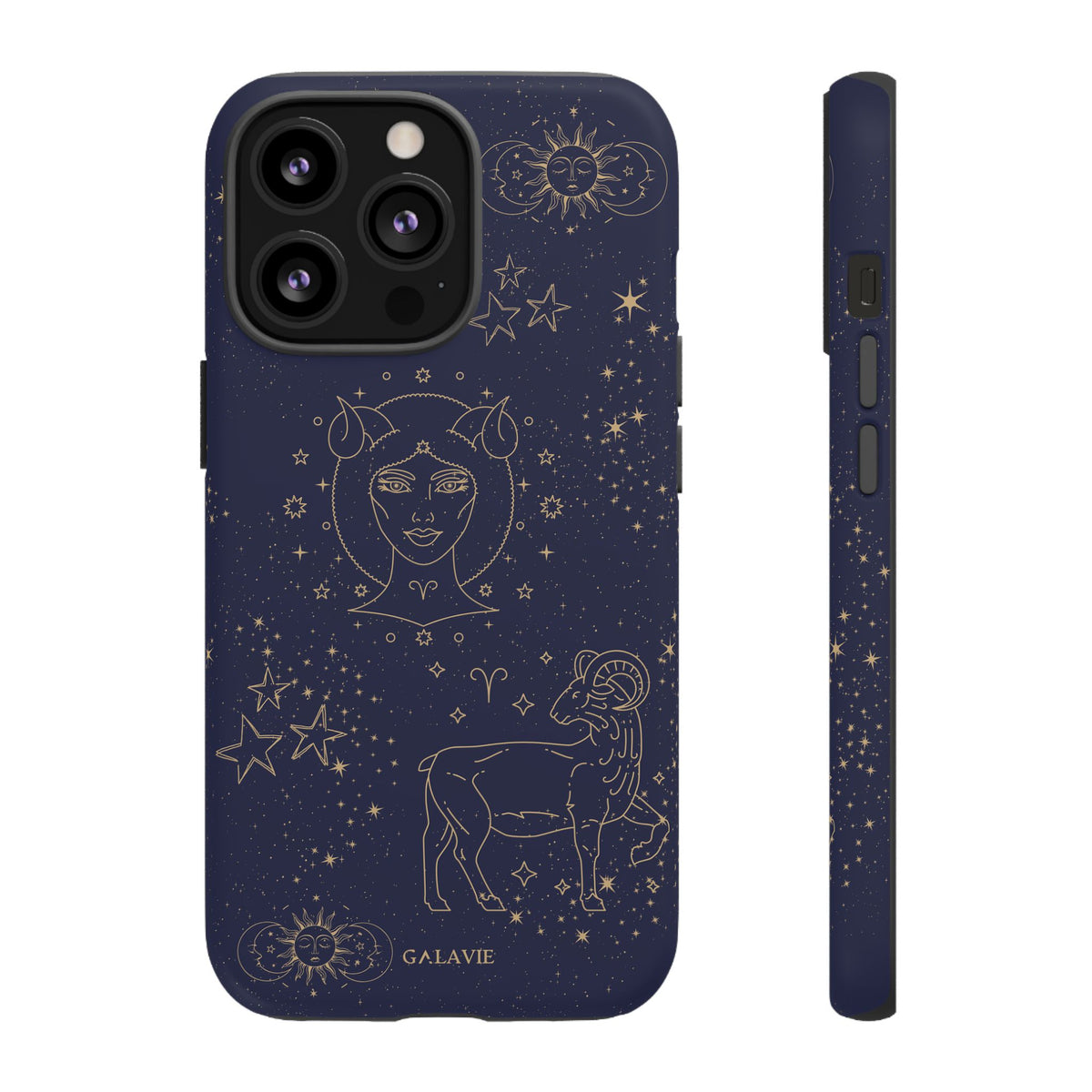 Aries Zodiac Phone Case – Navy