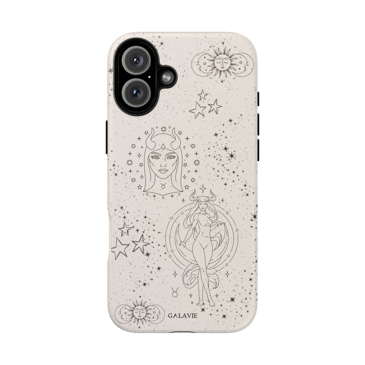Taurus Zodiac Phone Case – Cream