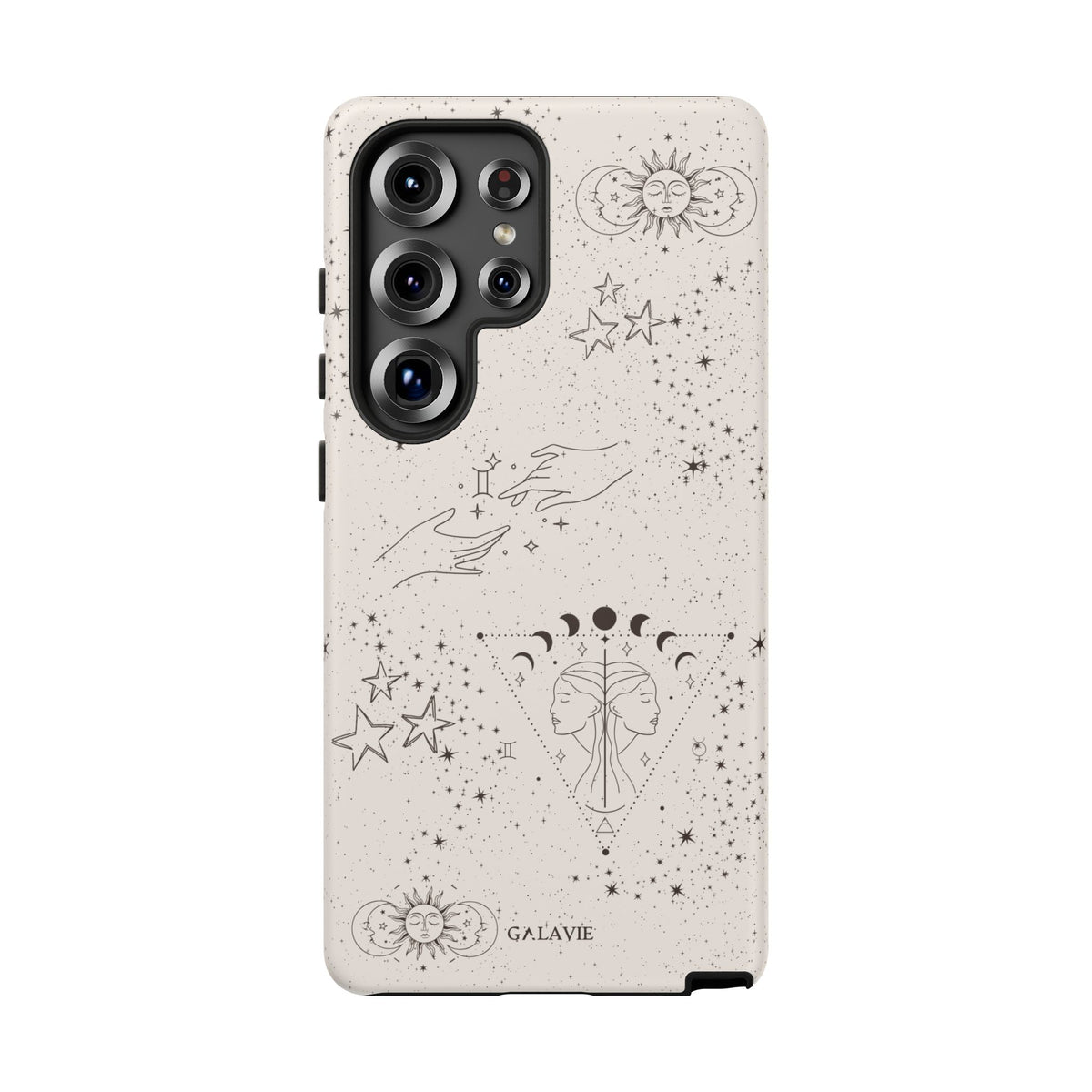 Gemini Zodiac Phone Case – Cream