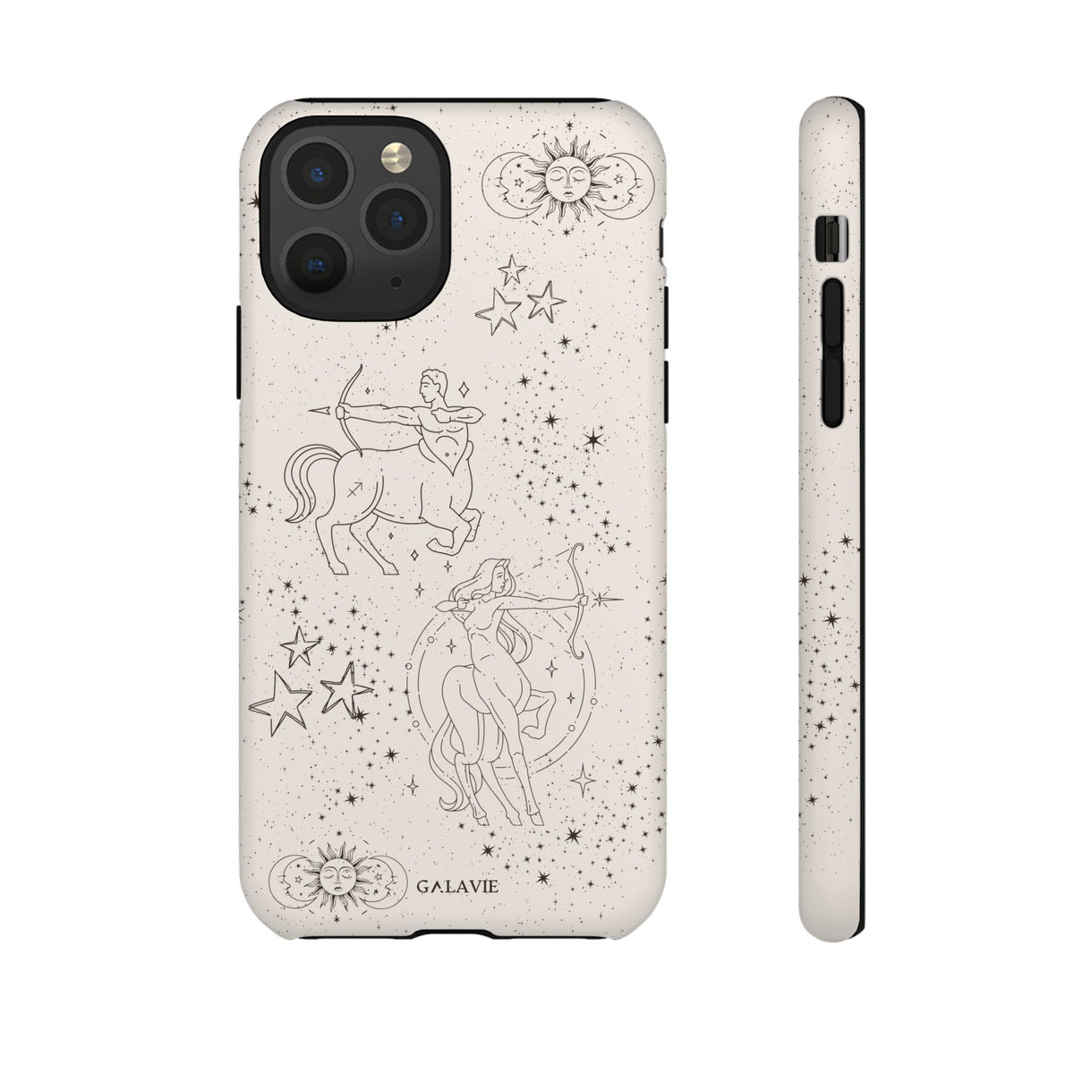 Sagittarius Zodiac Phone Case – Cream