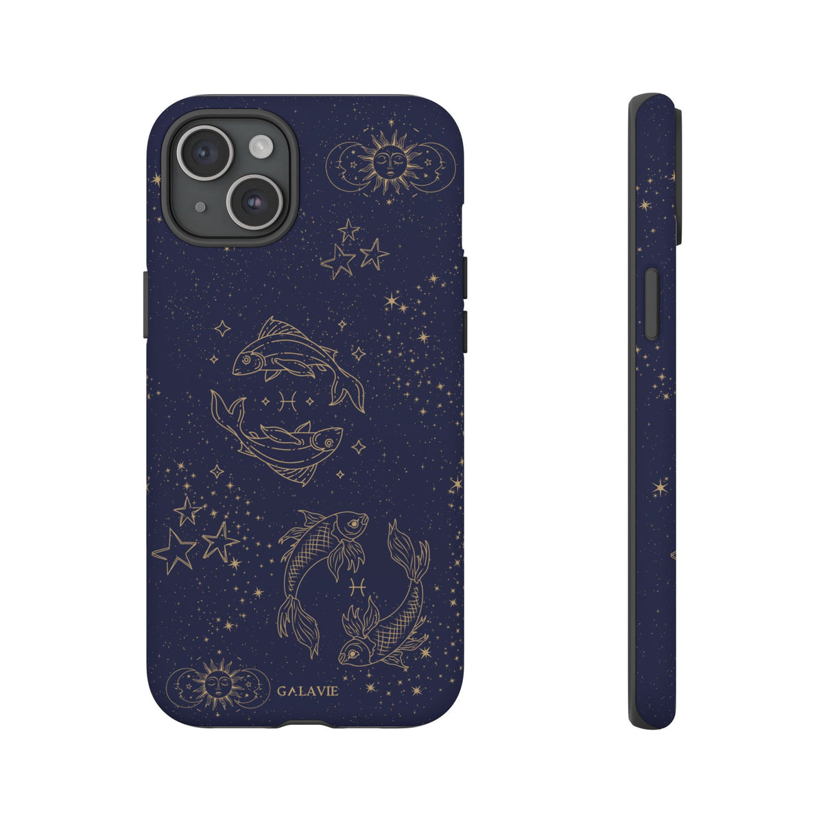 Pisces Zodiac Phone Case – Navy