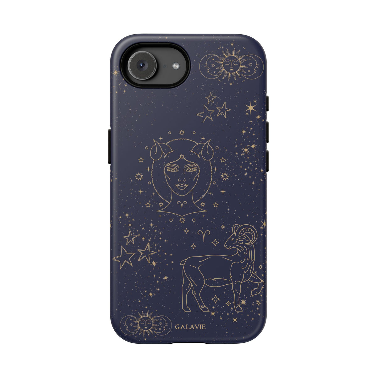 Aries Zodiac Phone Case – Navy
