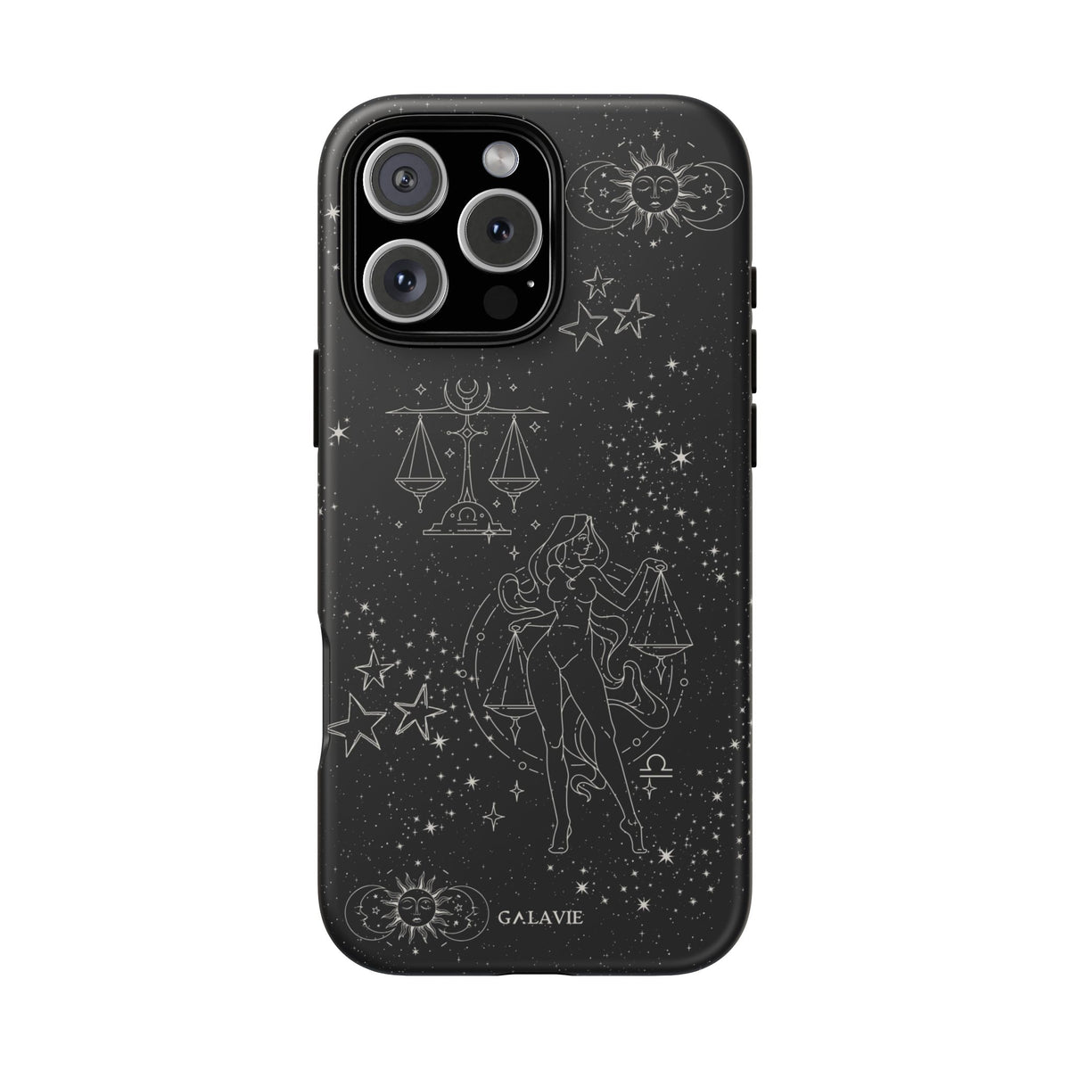 Libra Zodiac Phone Case – Noir