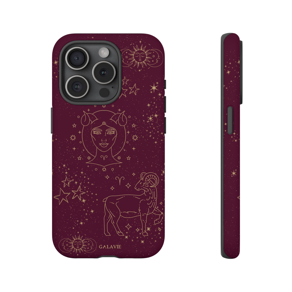 Aries Zodiac Phone Case – Merlot