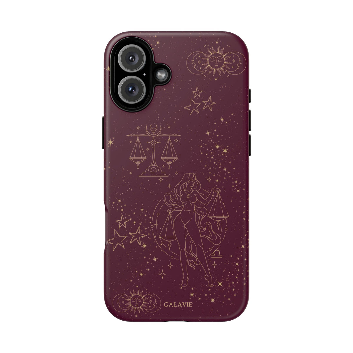 Libra Zodiac Phone Case – Merlot