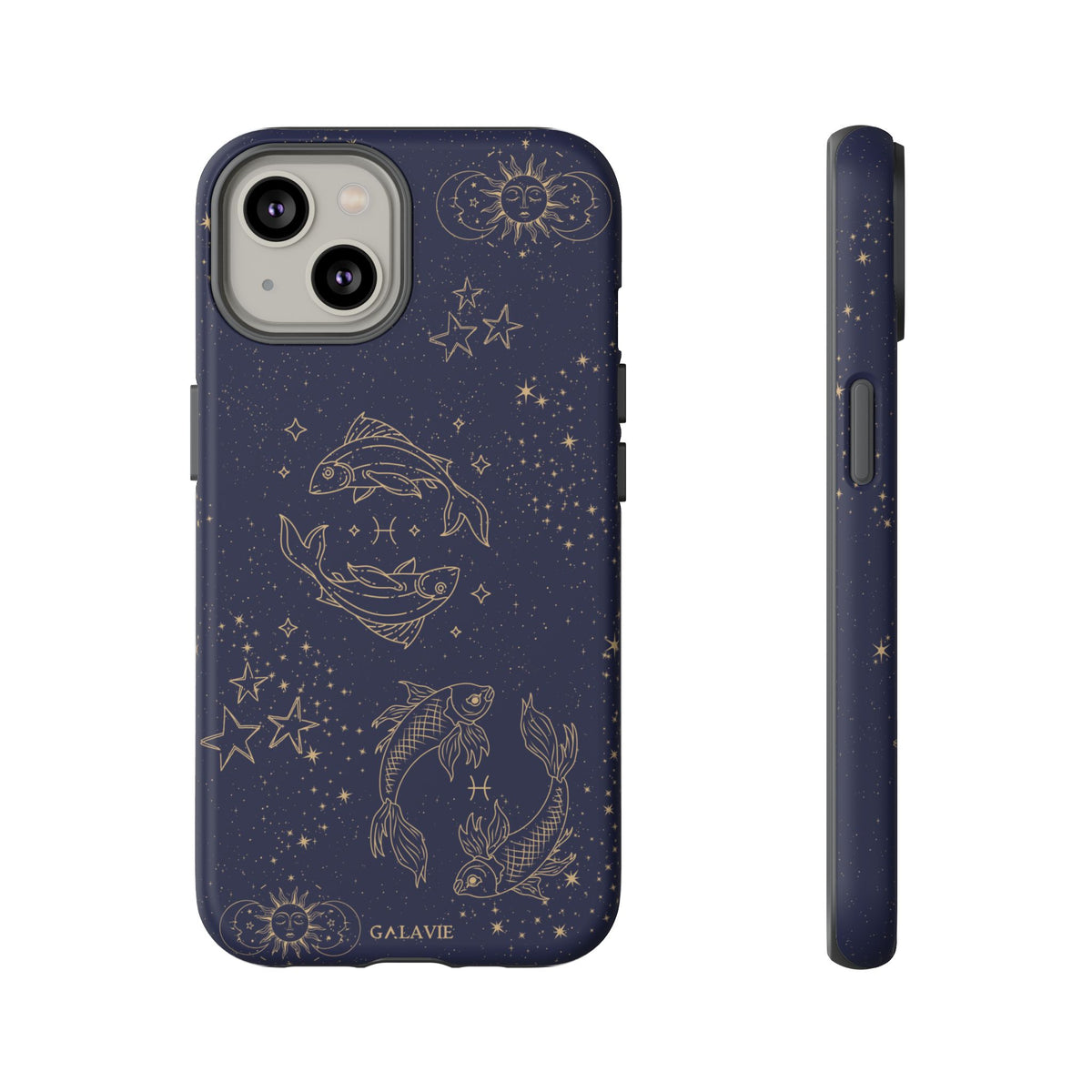 Pisces Zodiac Phone Case – Navy