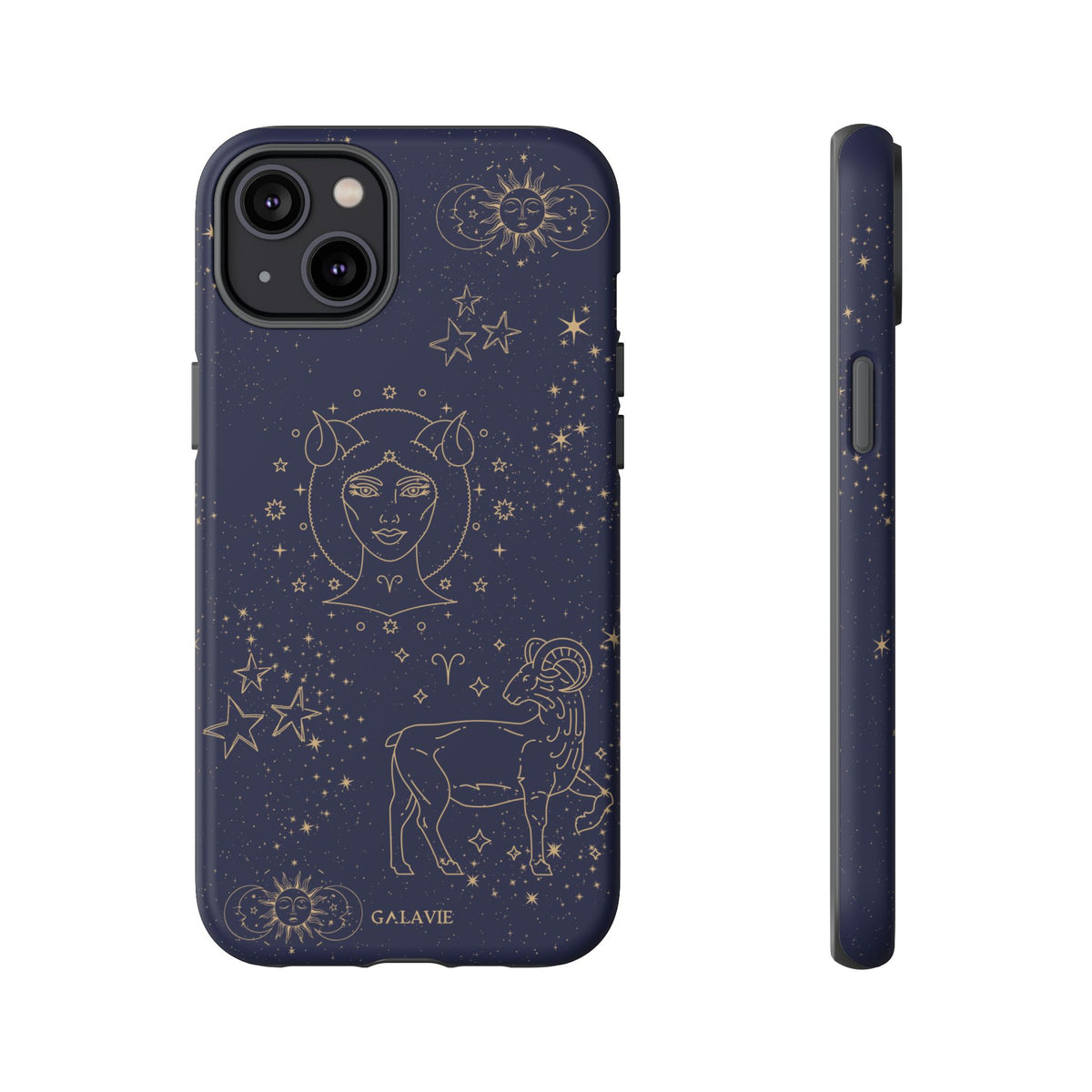 Aries Zodiac Phone Case – Navy