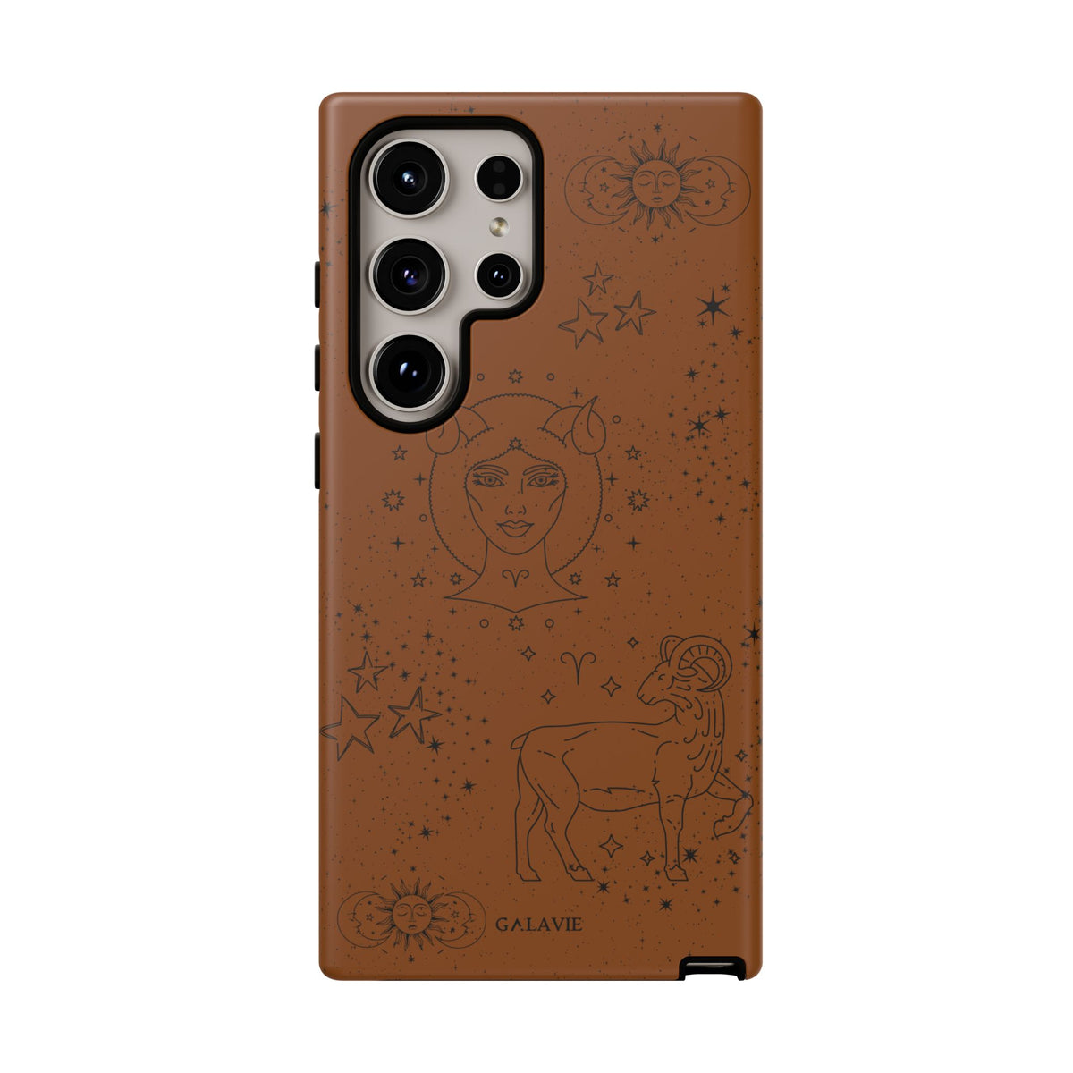 Aries Zodiac Phone Case – Cognac