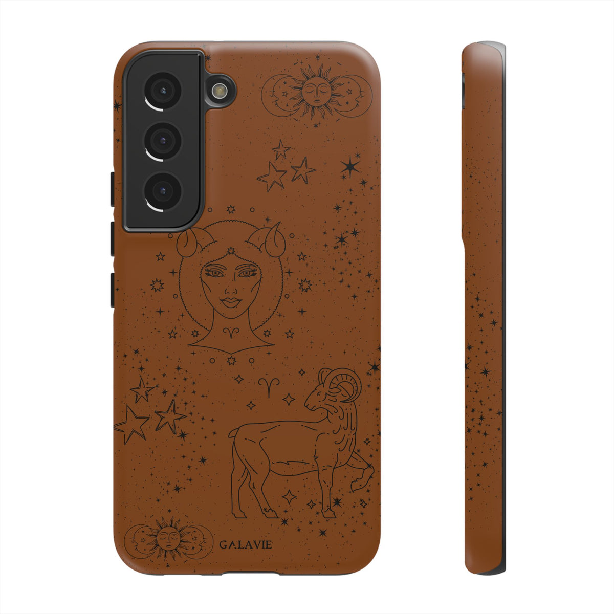 Aries Zodiac Phone Case – Cognac