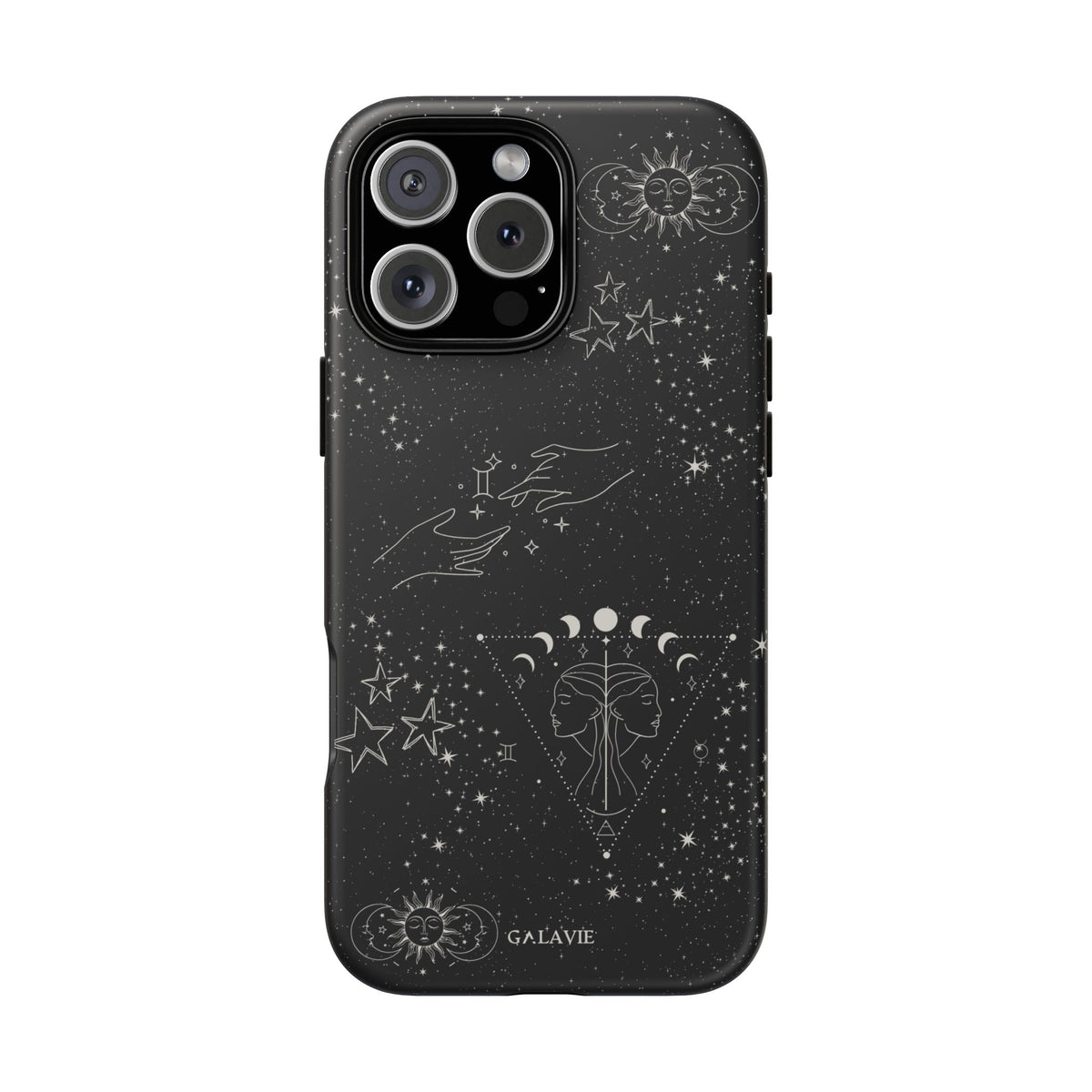 Gemini Zodiac Phone Case – Noir