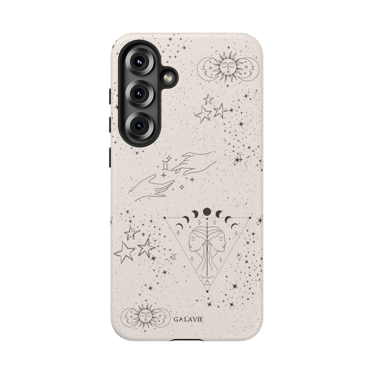 Gemini Zodiac Phone Case – Cream
