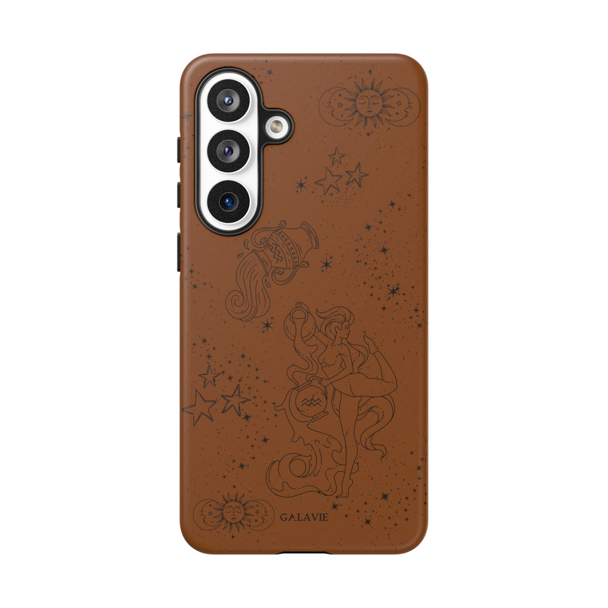 Aquarius Zodiac Phone Case – Cognac