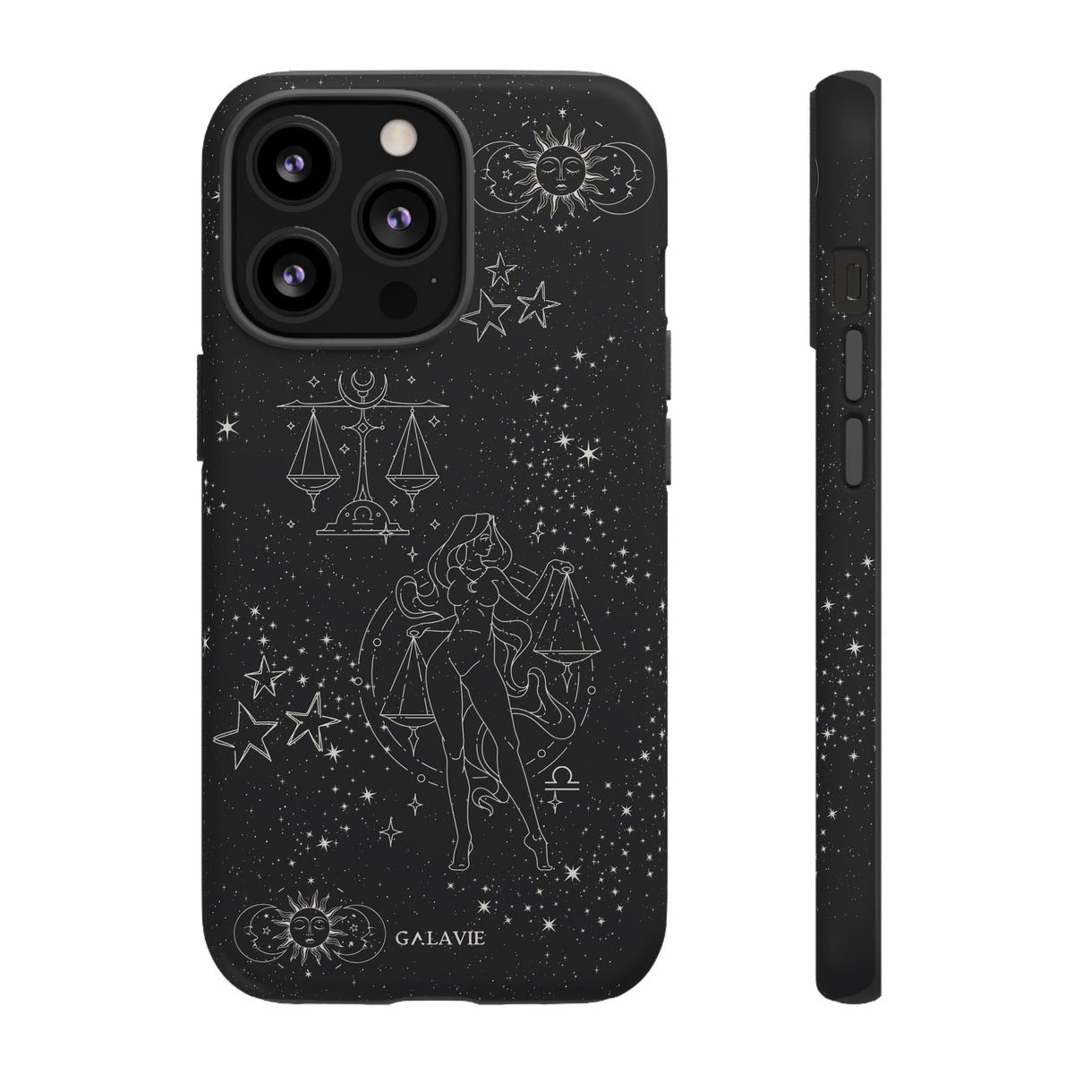 Libra Zodiac Phone Case – Noir