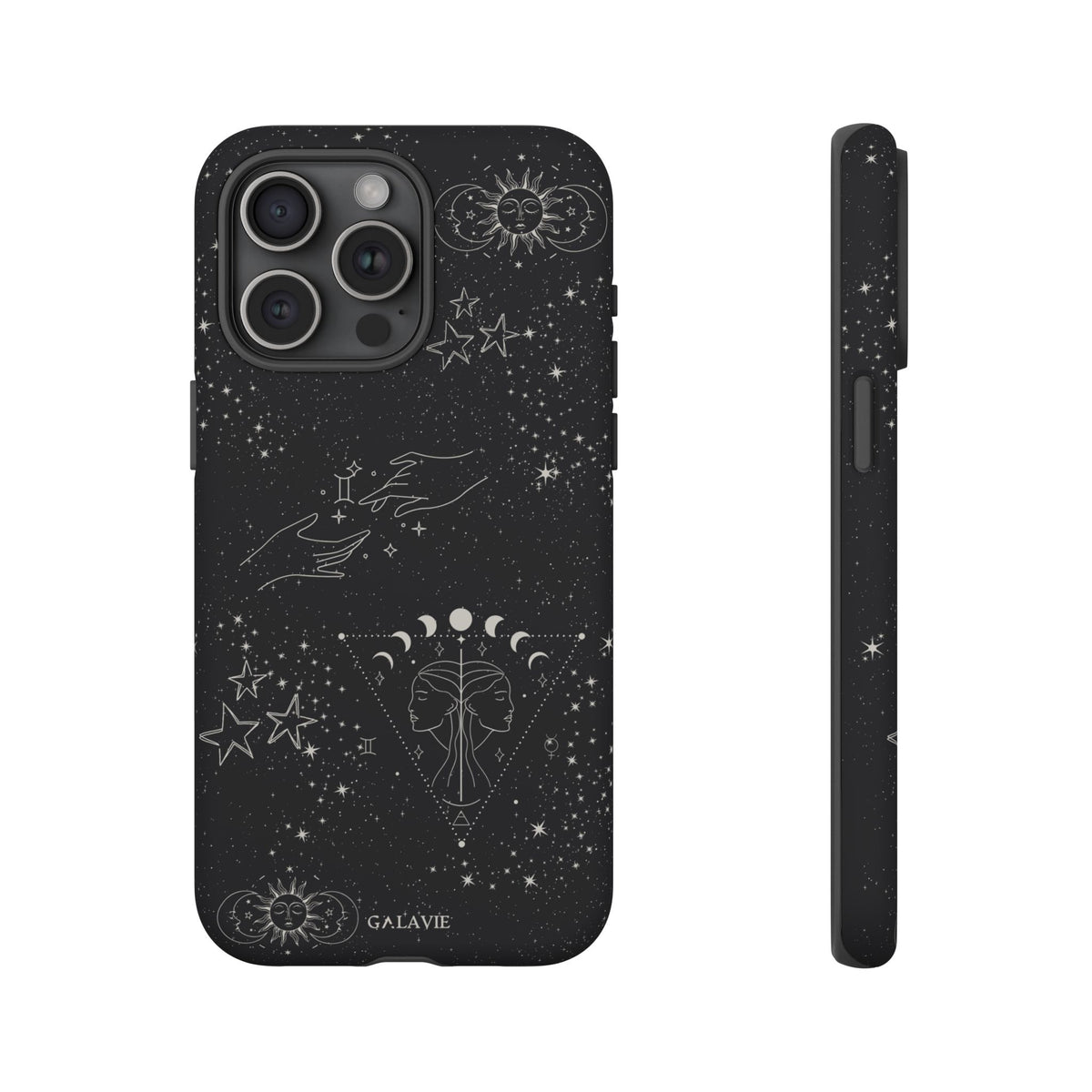 Gemini Zodiac Phone Case – Noir