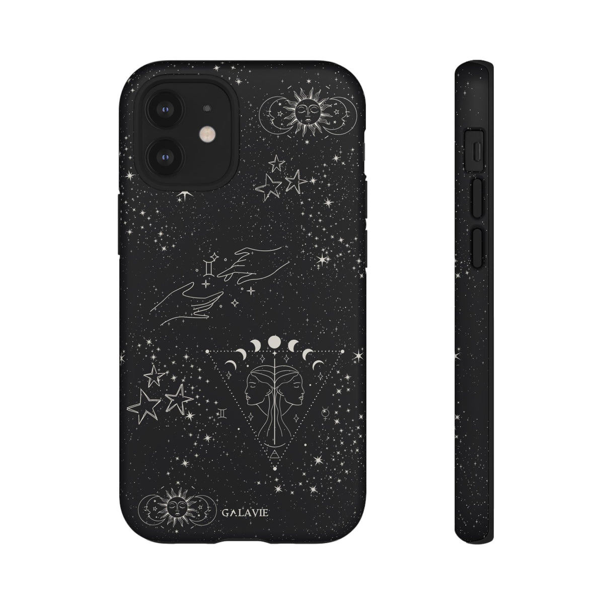 Gemini Zodiac Phone Case – Noir