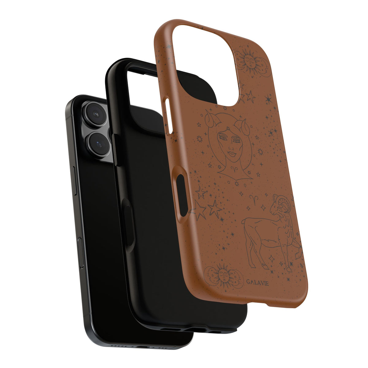 Aries Zodiac Phone Case – Cognac