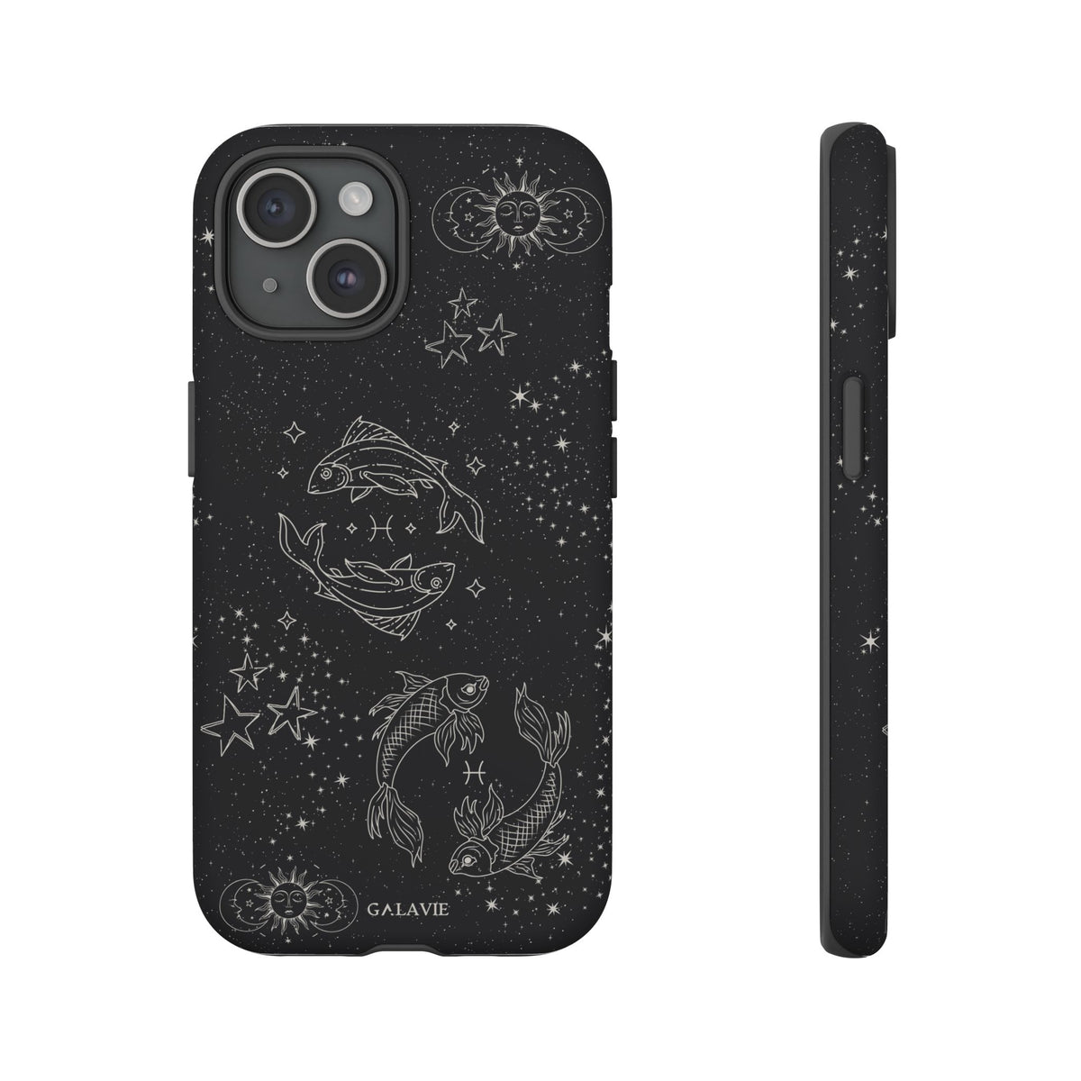 Pisces Zodiac Phone Case – Noir