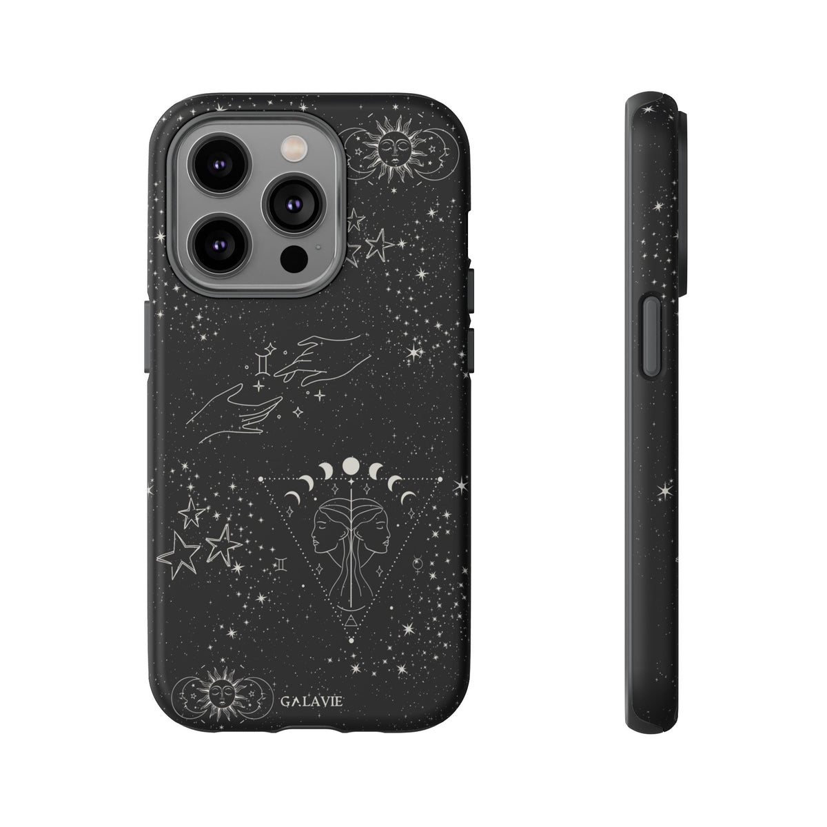Gemini Zodiac Phone Case – Noir