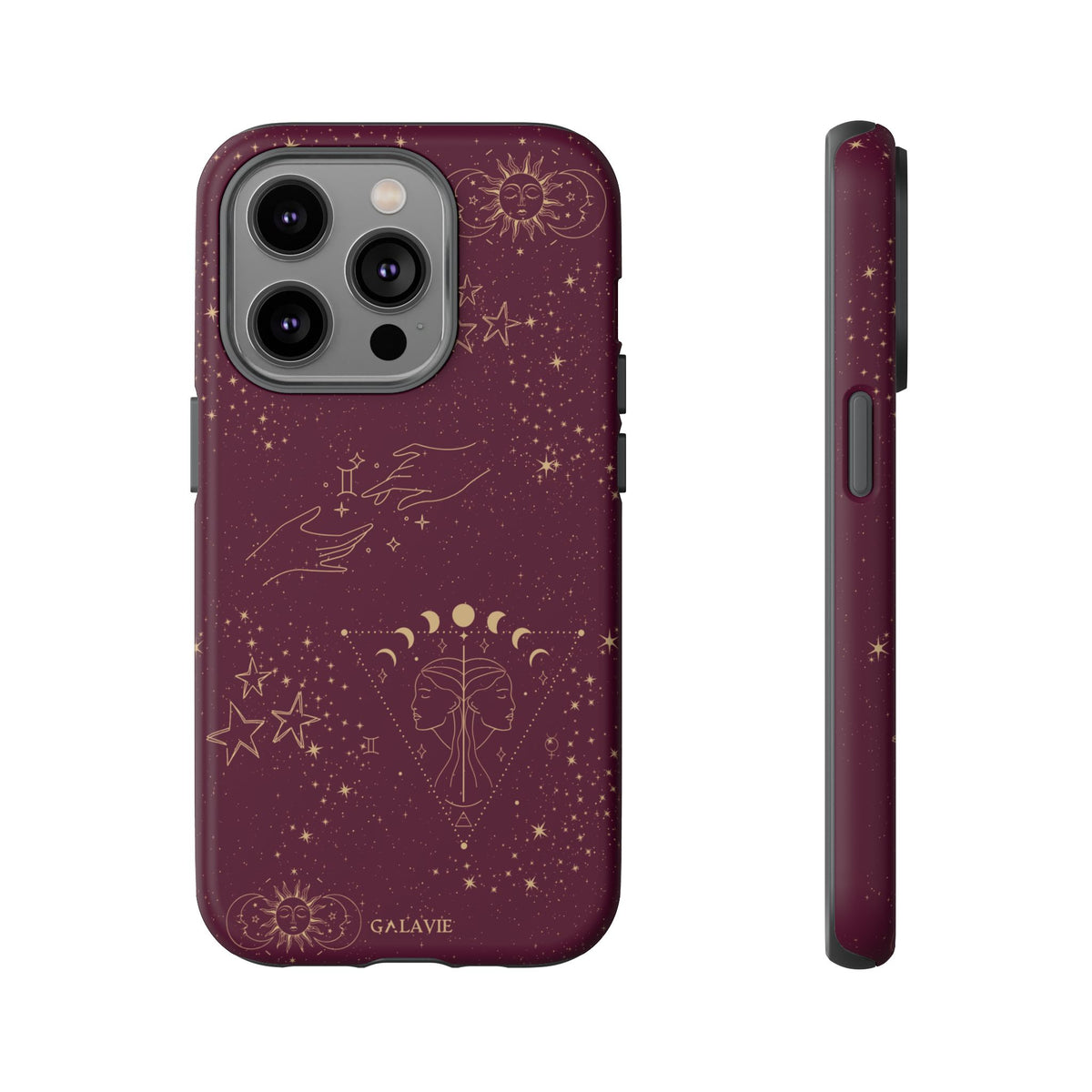 Gemini Zodiac Phone Case – Merlot