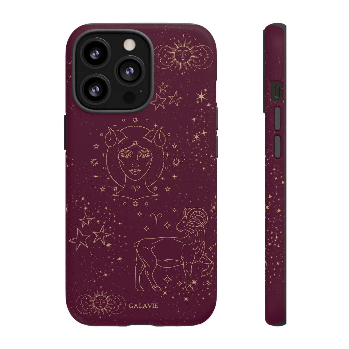Aries Zodiac Phone Case – Merlot