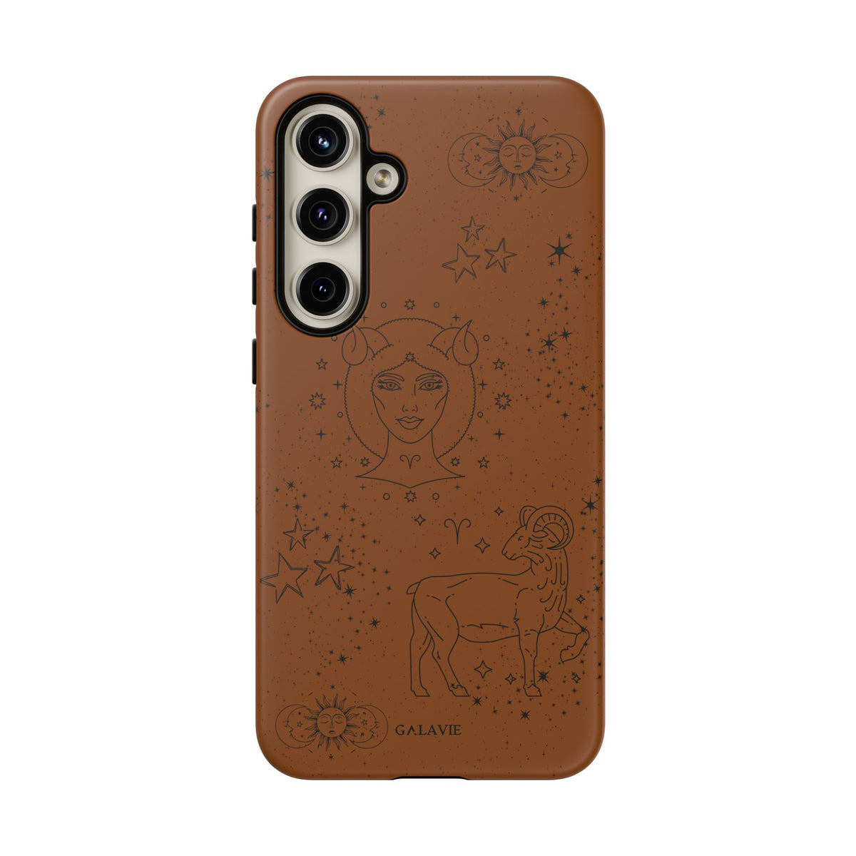 Aries Zodiac Phone Case – Cognac