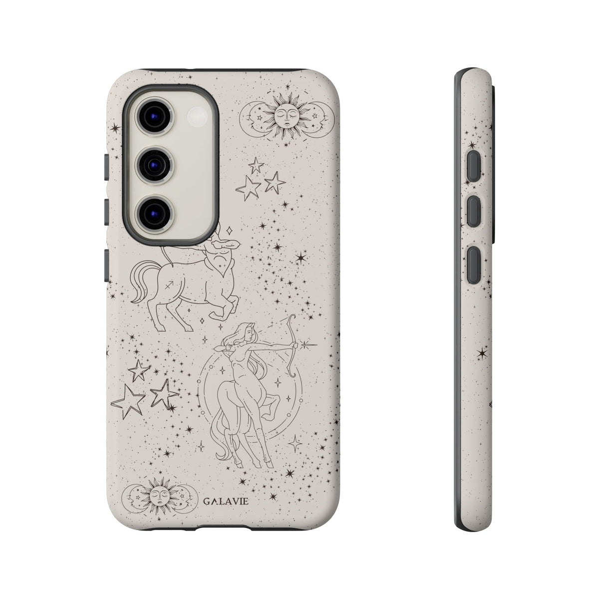 Sagittarius Zodiac Phone Case – Cream
