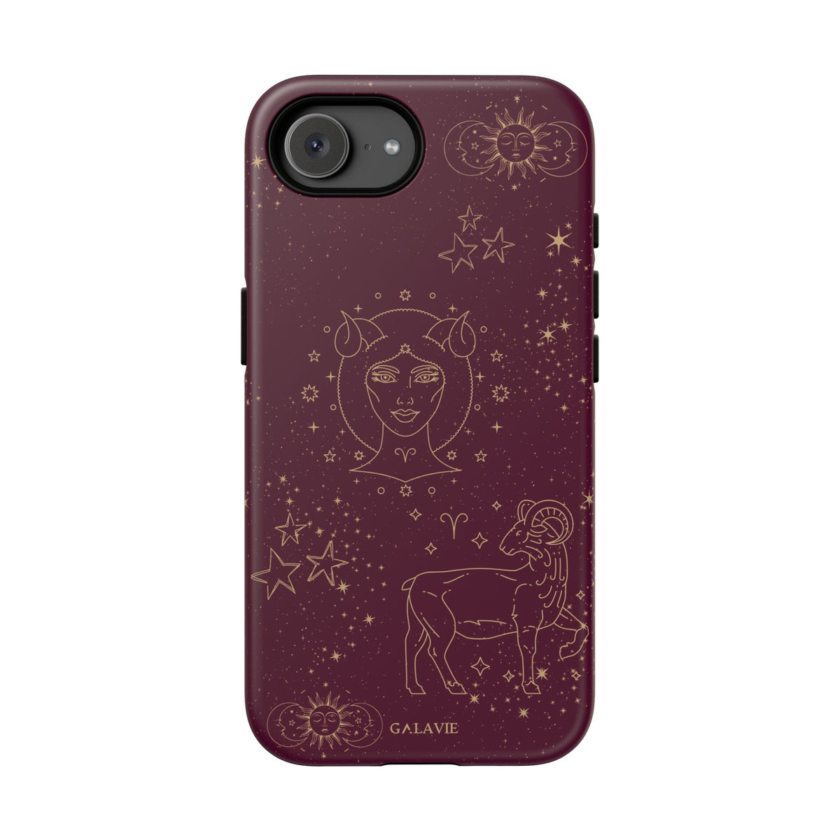 Aries Zodiac Phone Case – Merlot