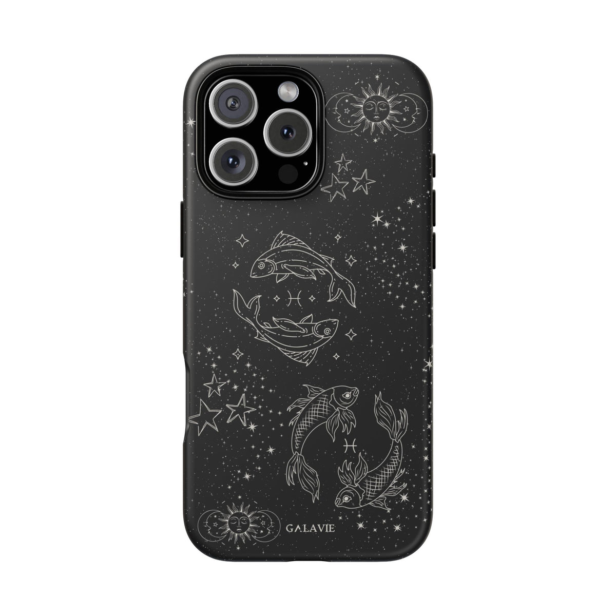 Pisces Zodiac Phone Case – Noir