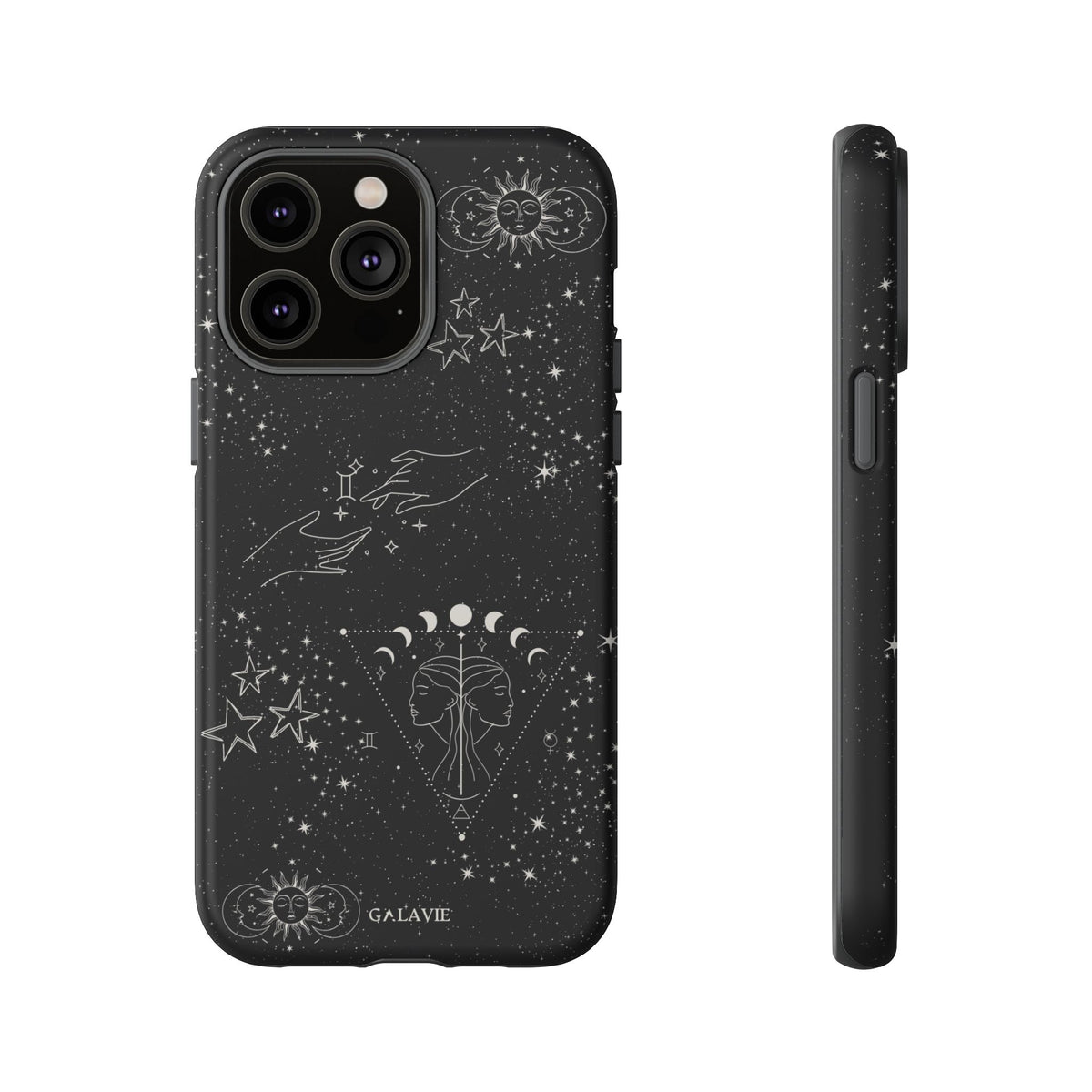 Gemini Zodiac Phone Case – Noir