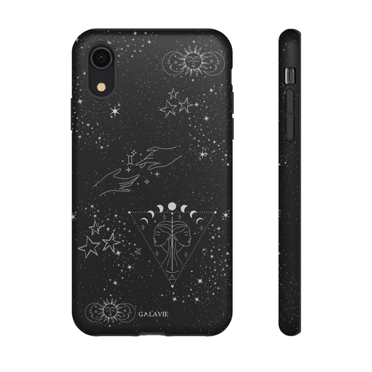 Gemini Zodiac Phone Case – Noir