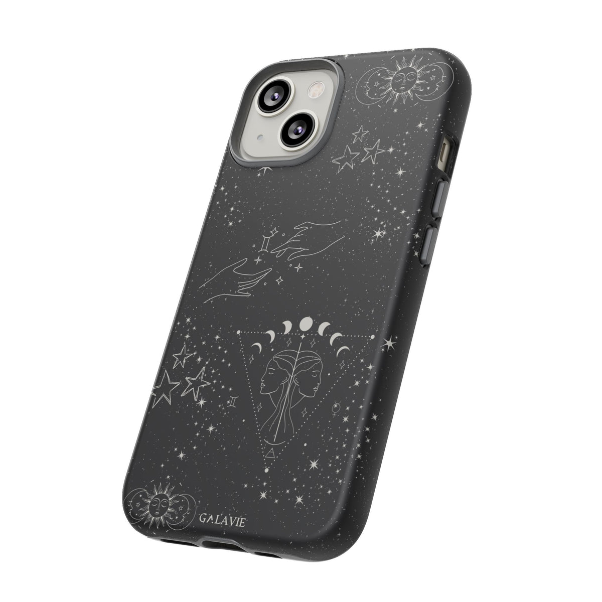 Gemini Zodiac Phone Case – Noir