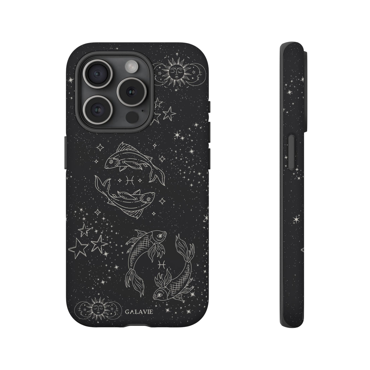 Pisces Zodiac Phone Case – Noir